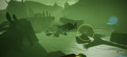 3. Inside a hexagon pipe next to the darkness tree in Graveyard