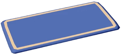 Tapete Sólido Pequeno Azul