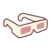 Óculos 3D Cinematográficos de Aniversário