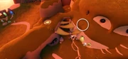 Bugged location of The Rock in Aviary Village