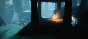 Riacho No começo da área, no primeiro gazebo