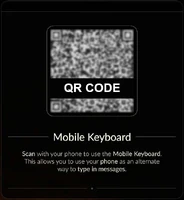 Solicitação de código QR para o Teclado Virtual