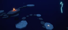 6ª VT - Quarto Andar Em uma rocha flutuante entre da ilha do Espírito Comunicador de Espíritos e a plataforma mais alta