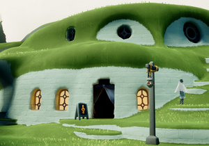 Entrada do Salão da Harmonia na Aldeia Aviária