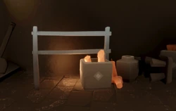 Equipment Rack in Aviary Event Shop