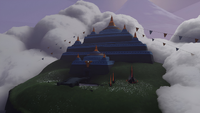 (R6) Prairie Temple exterior, right of the Koi Pond