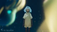 "The child struggles through grief."