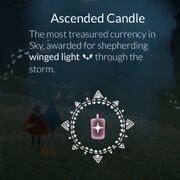 Ascended candles info