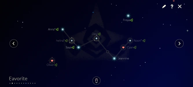 Friendship-constellation-Favorites.png (959 kB) Uma constelação com diferentes status de Estrelas de Amizade