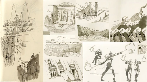 🎨 "O Vale Douraro é como um centro do reino de Sky. As pessoas construíram uma cidade enorme no topo dessa montanha, usando barcos para se deslocar entre os lugares."