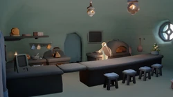 Cozinha da Cafeteria da Aldeia Aviária