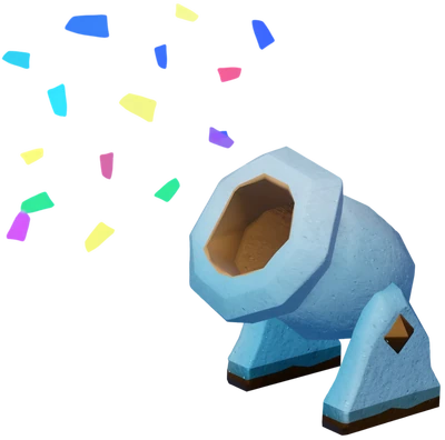 Lançador de Confetes de Aniversário
