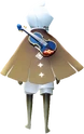 Triumph Violin on a player's back