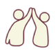 Icon high five