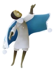 Snowflake cape open