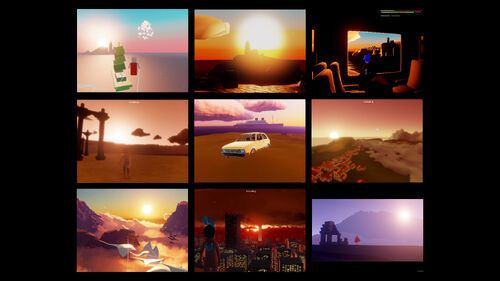 🎨 "Desde o início, sabíamos que o "Pôr do Sol" (Vale do Triunfo) seria o clímax do jogo. Tentamos capturar a mágica hora do pôr do sol com cores ricas desde as primeiras fases do projeto."