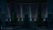 "The Ruler surveys the crumbling kingdom below."