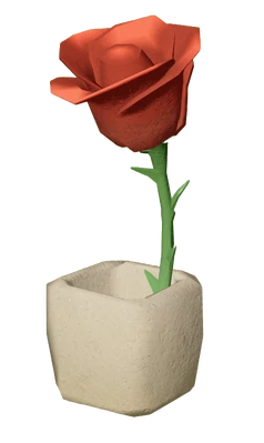 Pote de Rosa do Florescer