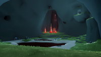(S1) Prairie Caves, near the interior large lake