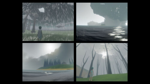 🎨 "Earlier in Hidden Forest's development we knew we wanted a level about rain, but we weren't quite sure where in the flow this belonged initially."