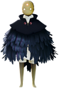 Mischief Raven-Feathered Cloak front