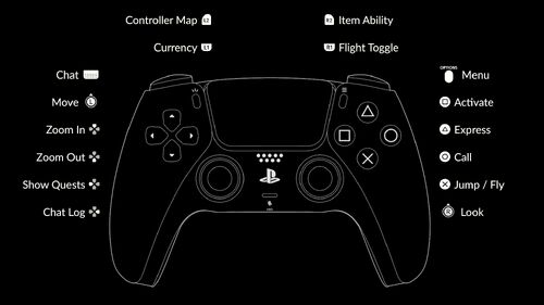 In-game Controller Map for DualSense