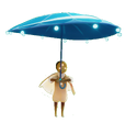 Biolumineszierender Regenschirm