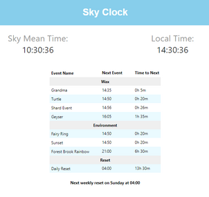 Sky-clock-app