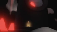 Observe que o cristal vermelho na "entrada" pode prejudicar o jogador antes de desaparecer