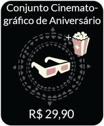 Anniversary-Cinema-set-IAP.png (45 kB) Julho de 2025: O Conjunto de Cinema de Aniversário contém os Óculos 3D Cinematográficos de Aniversário e o Balde de Pipoca Cinematográfico de Aniversário por R$29,90. Cada momento parece digno de um filme de sucesso com esses óculos 3D retrô com lentes vermelha e azul, e um balde de pipoca.