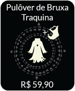 2021: O Pacote de Pulôver de Bruxa Traquina contém o Pulôver de Bruxa Traquina e a Bota do Pulôver de Bruxa Traquina por R$59,90. Comemore os Dias de Travessura com este traje de bruxa encamtado[2]!