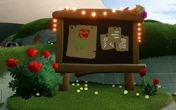 Quadro de Avisos na parte da manhã, durante o evento Dias do Florescer de 2025 e o 8º grupo de Espíritos Retornantes