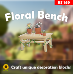 Floral Bench Islands Wikia Fandom - roblox bench