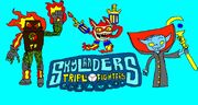 Skylanders triple fighters poster