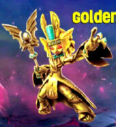 The Golden Queen's official artwork, not seen in most media but used for Superchargers and Superchargers Racing and in certain posters.