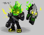 Concept art of a green unspecified Skylander[1]