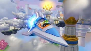 The Sky Slicer being piloted by Super Shot Stealth Elf