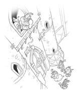 The Skylanders at the gates of Tempest Towers