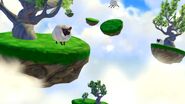 The world of Skylands and a Sheep being created by the Ancients' Mind Magic