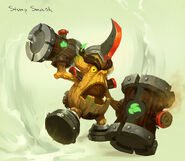 Skylanders: Ring of Heroes concept art of Stump Smash's Awakened form by Luckymaster