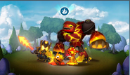 The Fire Skylanders introduced in Skylanders: Giants featured on one of the loading screens of Skylanders: Universe