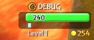An Image of Debug Minion's health bar
