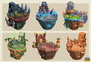 Concept for a Ring of Heroes overworld icon of the Phoenix Psanctuary by sunjung.
