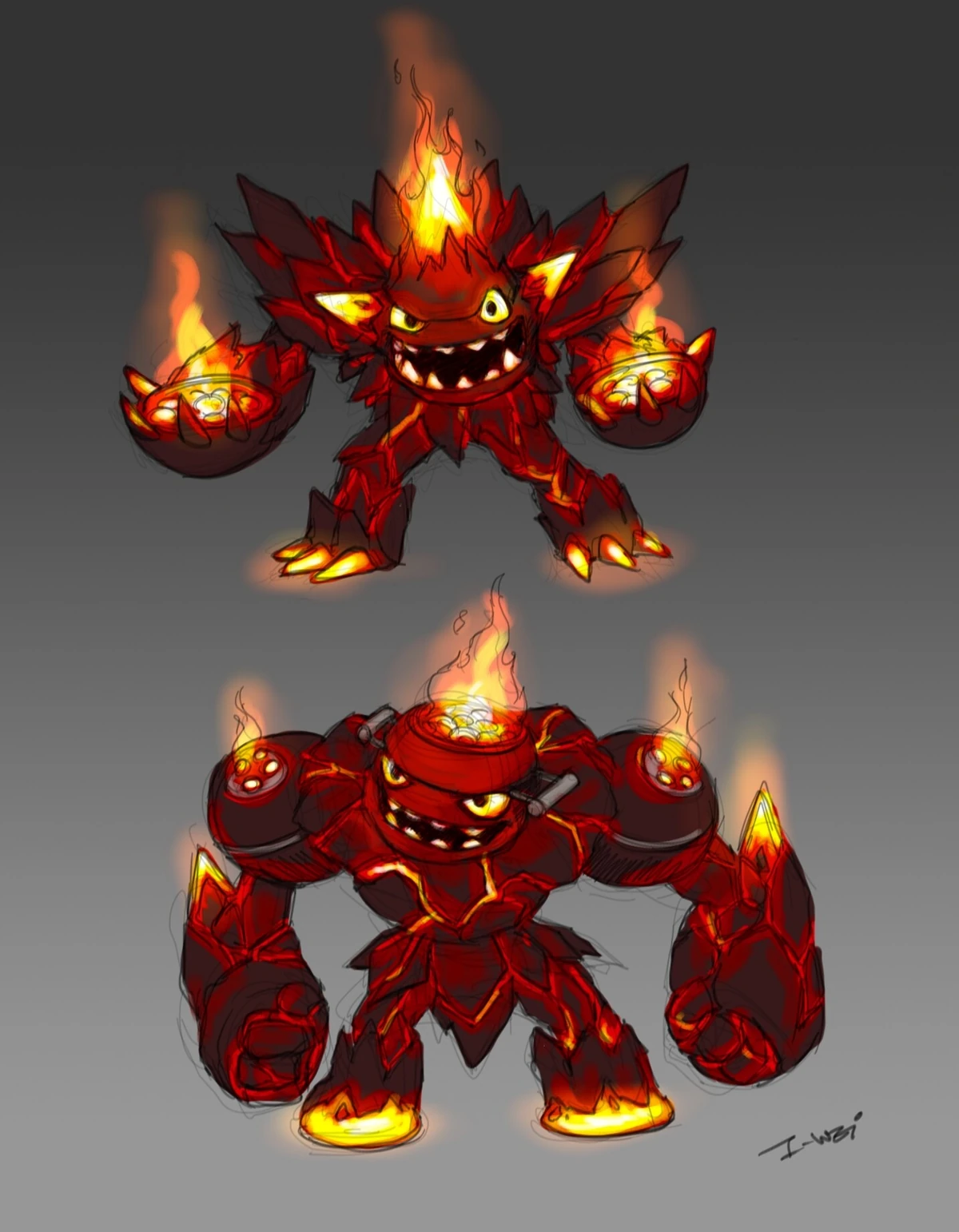 Figurine Skylanders Hot Head – Le Dragon De Feu, état Fonctionnel !
