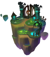 Bone Grave Village version 2 (current) island art