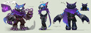 Concept art of Trap Shadow's Awakened form in Skylanders: Ring of Heroes by RD LYS