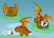 Concept art of the Spyro's Adventure intro Dragon by I-Wei Huang[4]