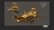 AncientSkyShip SoosaKim.jpg (575 KB) Concept art by Soosa Kim of a scrapped Ancient Sky Ship in place of the Dread-Yacht