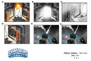 Core of Light machine moment storyboard by Wes Louie