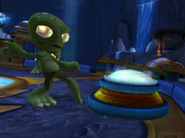 Trog Wanderer attacking a hologram